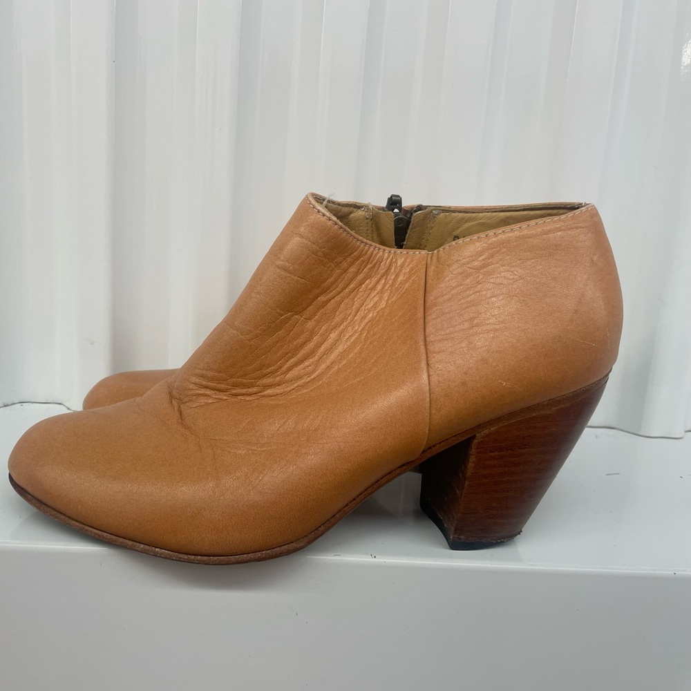 Dieppa Restrepo Tan Ankle Boots Size 8 1/2
